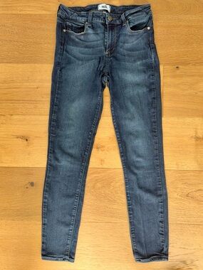 PAIGE Verdugo Ankle Ultra Skinny Jeans Dark Blue Wash Women's Size 28